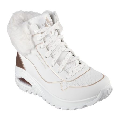 Skechers női Rugged UNO légpárnás bélelt csizma I White rose gold