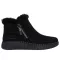 SKECHERS WILSHIRE BLVD -  Fresh Zip női bélelt bőr bokacipő fekete