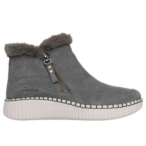Skechers valódi bőr női bokacsizma olíva zöld | Wilshire fresh zip