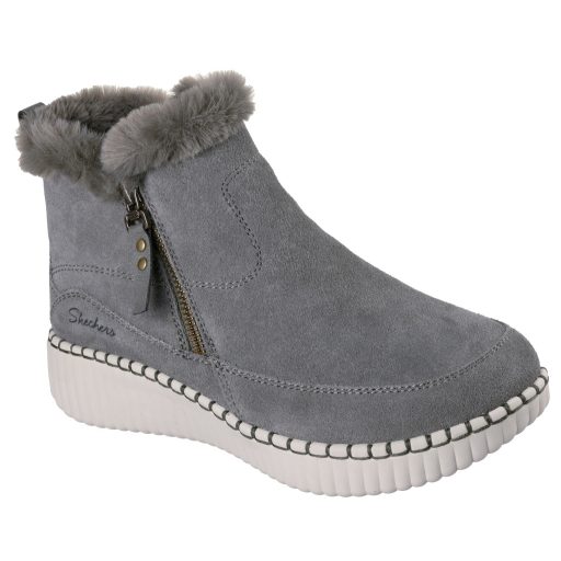 Skechers valódi bőr női bokacsizma olíva zöld | Wilshire fresh zip