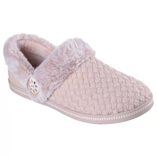 Skechers Cozy Campfire női bélelt házicipő – Blush Pink