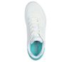 Skechers női rövid szárú cipő fehér menta UNO Pop back plusz cipőfűzővel