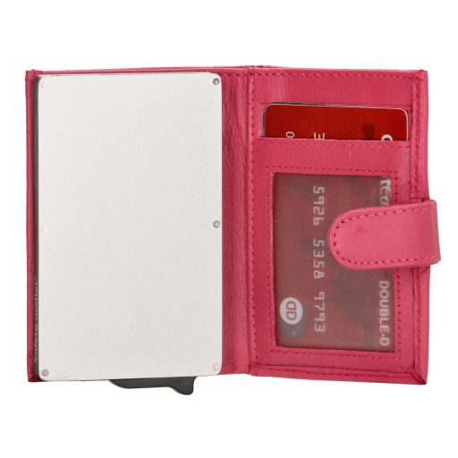 Hide and Stitches safety wallet pink női biztonsági pénztárca - alumínium kártyatartókkal