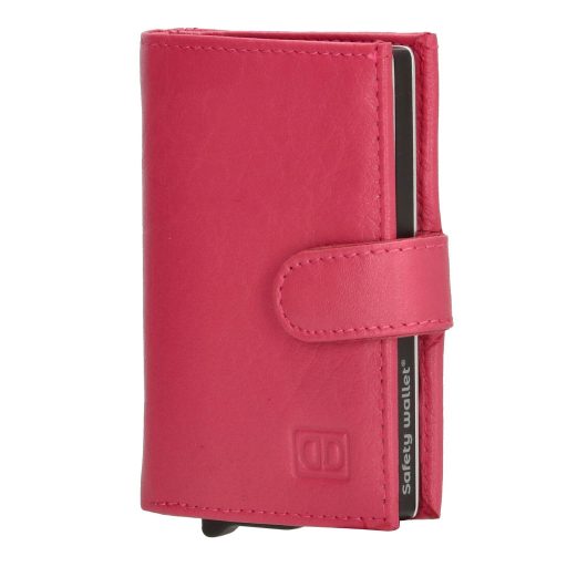 Hide and Stitches safety wallet pink női biztonsági pénztárca - alumínium kártyatartókkal