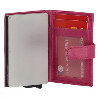 Hide and Stitches safety wallet fukszia női pénztárca