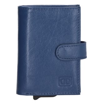 Hide and Stitches safety wallet égkék bőr biztonsági pénztárca - alumínium kártyatartókkal    Hide and Stitches safety wallet égkék bőr biztonsági pénztárca - alumínium kártyatartókkal