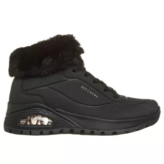   Skechers UNO Rugged – Arctic Avenue 190285 BBK fekete bélelt női magas szárú sportcipő
