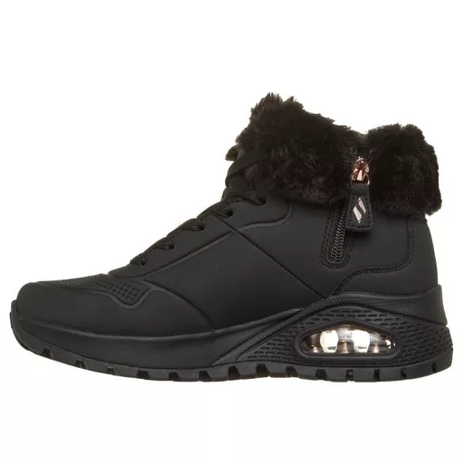 Skechers UNO Rugged – Arctic Avenue 190285 BBK fekete bélelt női magas szárú sportcipő