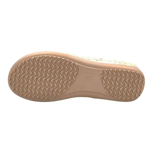 POSITANO lapos talpú női szandál tripla tépőzárral beige