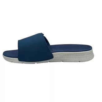   44-es utolsó pár!! Skechers férfi tépőzáras papucs kék-szürke | SKECHERS GO CONSISTENT 