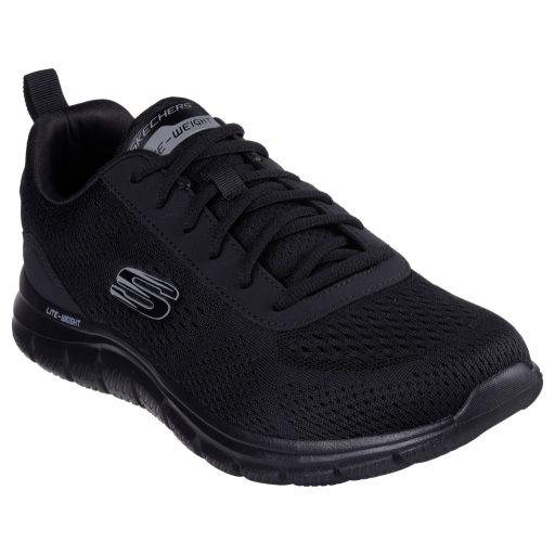  Skechers memóriahabos férfi edzőcipő fekete | Skechers Track Leshur