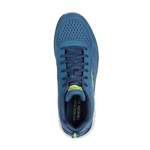Skechers memóriahabos férfi edzőcipő kék | Skechers  Track Leshur
