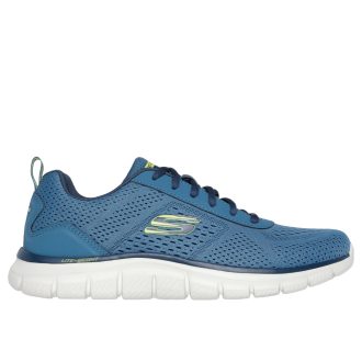   Skechers memóriahabos férfi edzőcipő kék | Skechers  Track Leshur