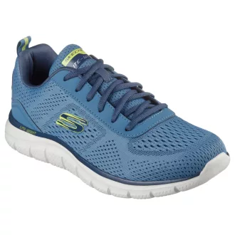   Skechers memóriahabos férfi edzőcipő kék | Skechers  Track Leshur