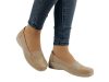 Beige comfort mokaszin bőr talpbetéttel