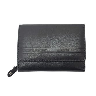   Giorgio Carelli bőr női fekete pénztárca RFID blokkolóval