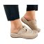 CALMARA bőr talpbetétes női klumpa beige