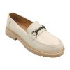 Beige Oxford mokaszin 