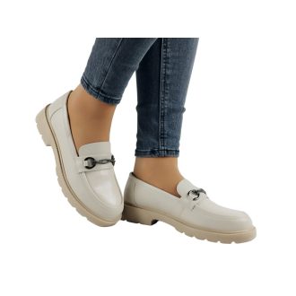 39-es utolsó pár!! Beige Oxford mokaszin 