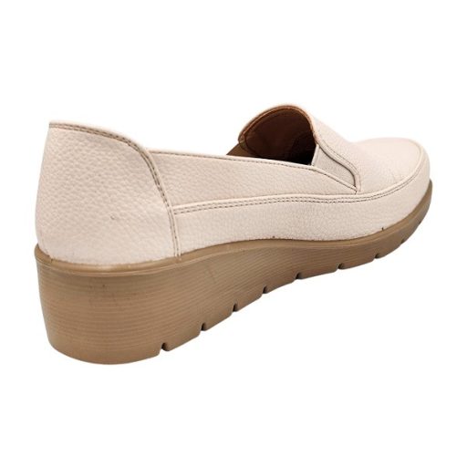 Audrey női mokaszin bőr talpbetéttel beige