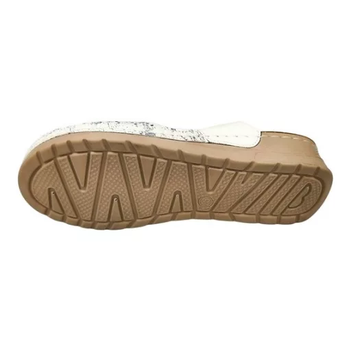 Comfort Bow Slide női papucs – ezüstfehér