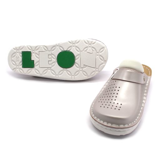 300 Leon női bőr klumpa – széles lábra, anti shock talpon pezsgő