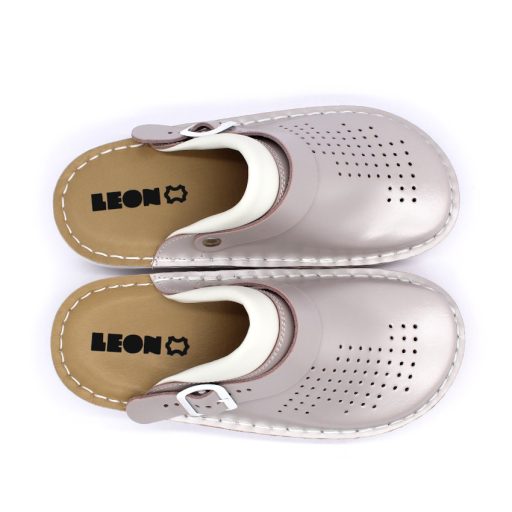 300 Leon női bőr klumpa – széles lábra, anti shock talpon pezsgő