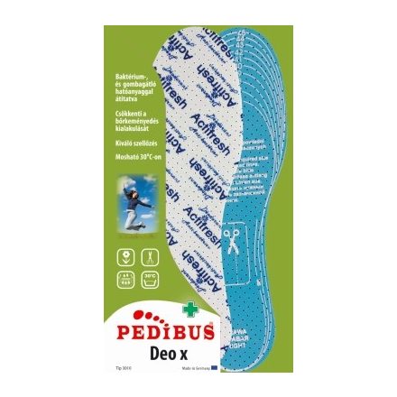 Pedibus Deo X vászon-latex talpbetét