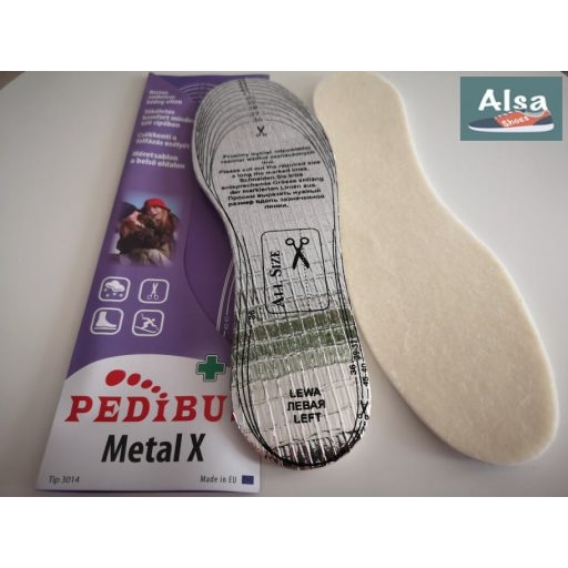 Pedibus Metal X téli talpbetét méretre vágható