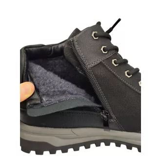 Comjeans bélelt férfi bakancs fekete