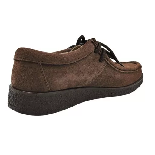 LEATHER LOVE hasított bőr barna női kényelmi cipő 