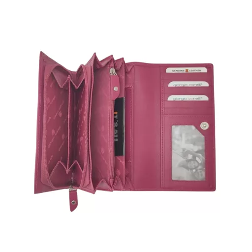 Giorgio Carelli  női bőr RFID blokkoló pénztárca pink