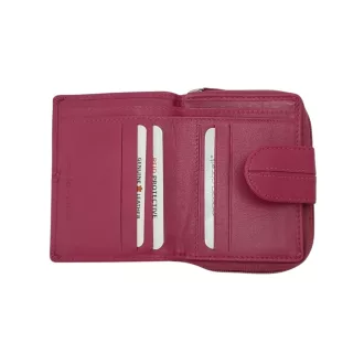   Giorgio Carelli  RFID blokkoló kismértű női bőr pénztárca pink 