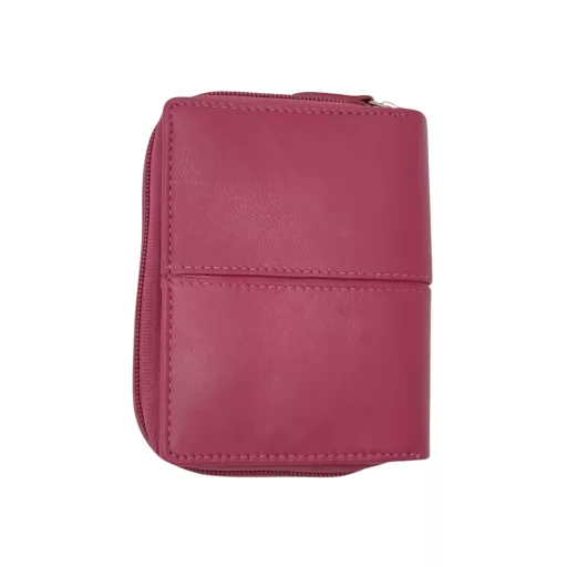 Giorgio Carelli  RFID blokkoló kismértű női bőr pénztárca pink 