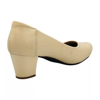 Sydney csinos női körömcipő beige bőr talpbetéttel
