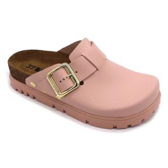  6000 Leon valódi bőr klumpa – parafa bio talpon rózsaszín