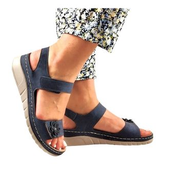 Summer anatomic dupla tépőzáras kék női szandál