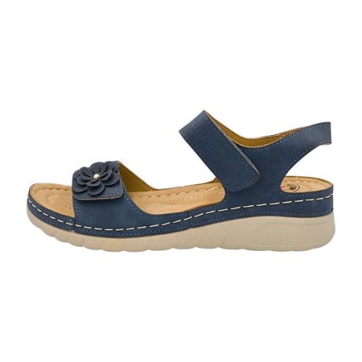 Summer anatomic dupla tépőzáras kék női szandál