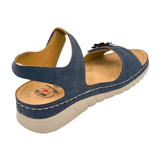 Summer anatomic dupla tépőzáras kék női szandál