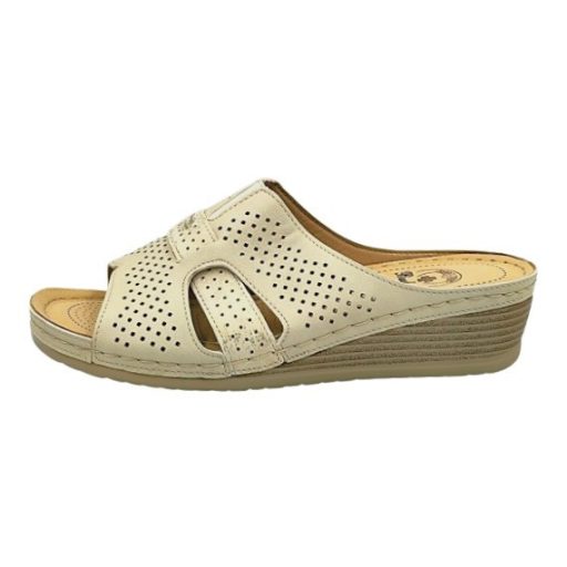 VALERIA női kényelmes papucs drapp