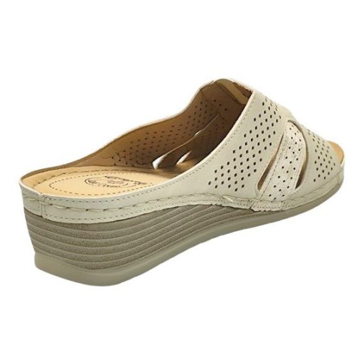 VALERIA női kényelmes papucs drapp