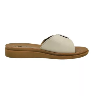 ONYX női csatos papucs beige