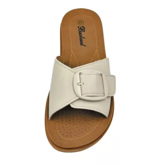 ONYX női csatos papucs beige