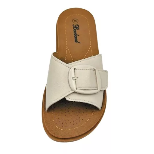 ONYX női csatos papucs beige