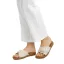 ONYX női csatos papucs beige