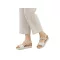 LAGUNA SHINE női telitalpú szandál – beige
