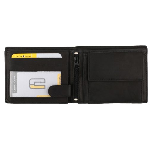 Choice kisméretű férfi bőr pénztárca fekete