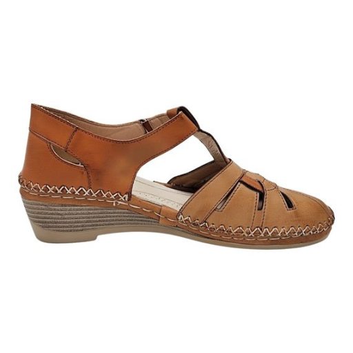 DONATELLA női nyári szandál barna színben