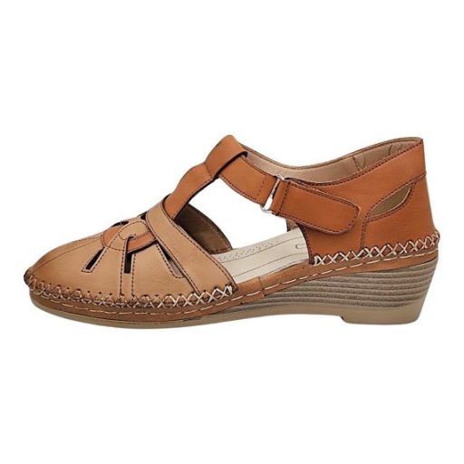 DONATELLA női nyári szandál barna színben