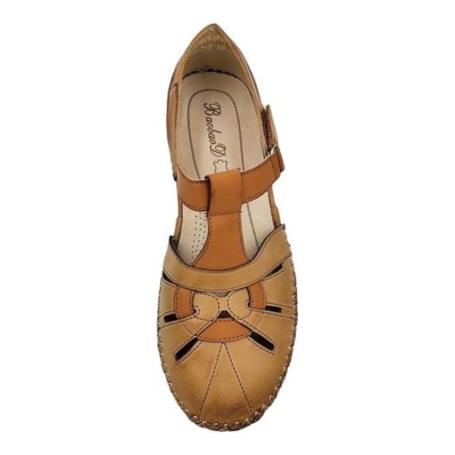 DONATELLA női nyári szandál barna színben